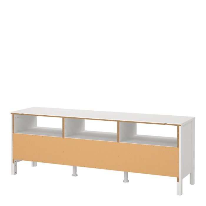 Barcelona Tv Unit 3 Drawers in White