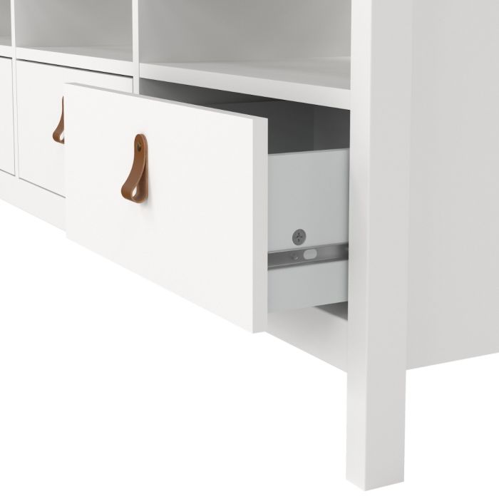 Barcelona Tv Unit 3 Drawers in White