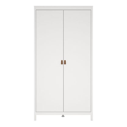 Barcelona Wardrobe with 2 Doors in White