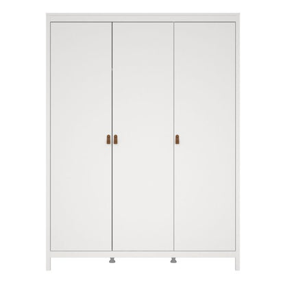 Barcelona Wardrobe with 3 Doors in White