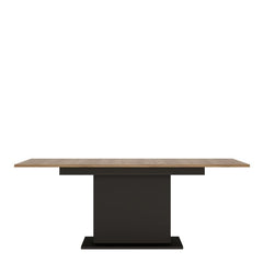 Brolo Extending Dining Table 160-200cm in Walnut and Dark Panel Finish - Furniture One Shop