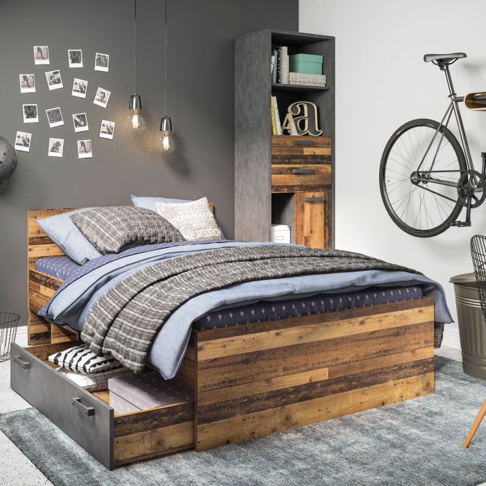 Brooklyn Single Bed 120 cm in Walnut