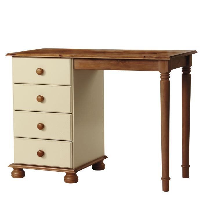 Copenhagen Single Dressing Table in Cream/Pine