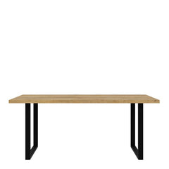 Nikomedes Dining Table in Bartex Oak  - Furniture One Shop