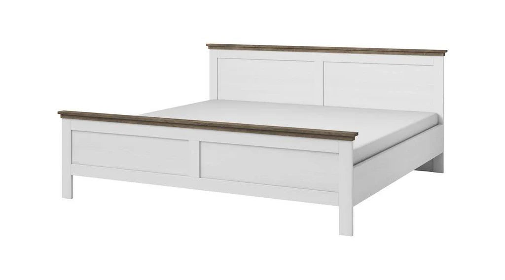 Evora Wooden Super King Size Bed in Abisko Ash and Oak Lefkas