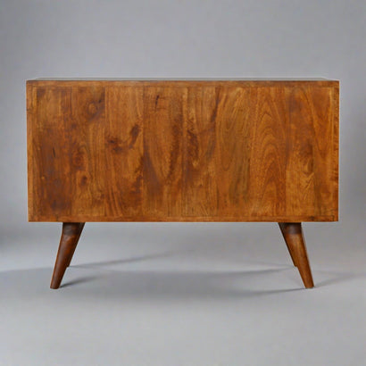 Chic Buffet Carved Chestnut Sideboard