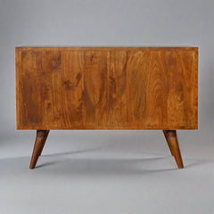 Chic Buffet Carved Chestnut Sideboard