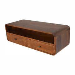 Contemporary Desk Floating Chestnut Open Console - Furniture One Shop