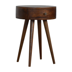 Brewer Nordic Chestnut Circular Bedside - Furniture One Shop