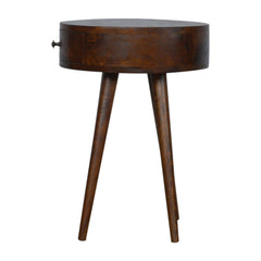 Brewer Nordic Chestnut Circular Bedside - Furniture One Shop