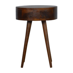 Brewer Nordic Chestnut Circular Bedside - Furniture One Shop