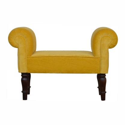 Sup Bench Mini Mustard Velvet Bench