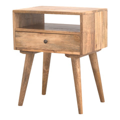 Abbey Modern Bedside Cabinet with Open Slot