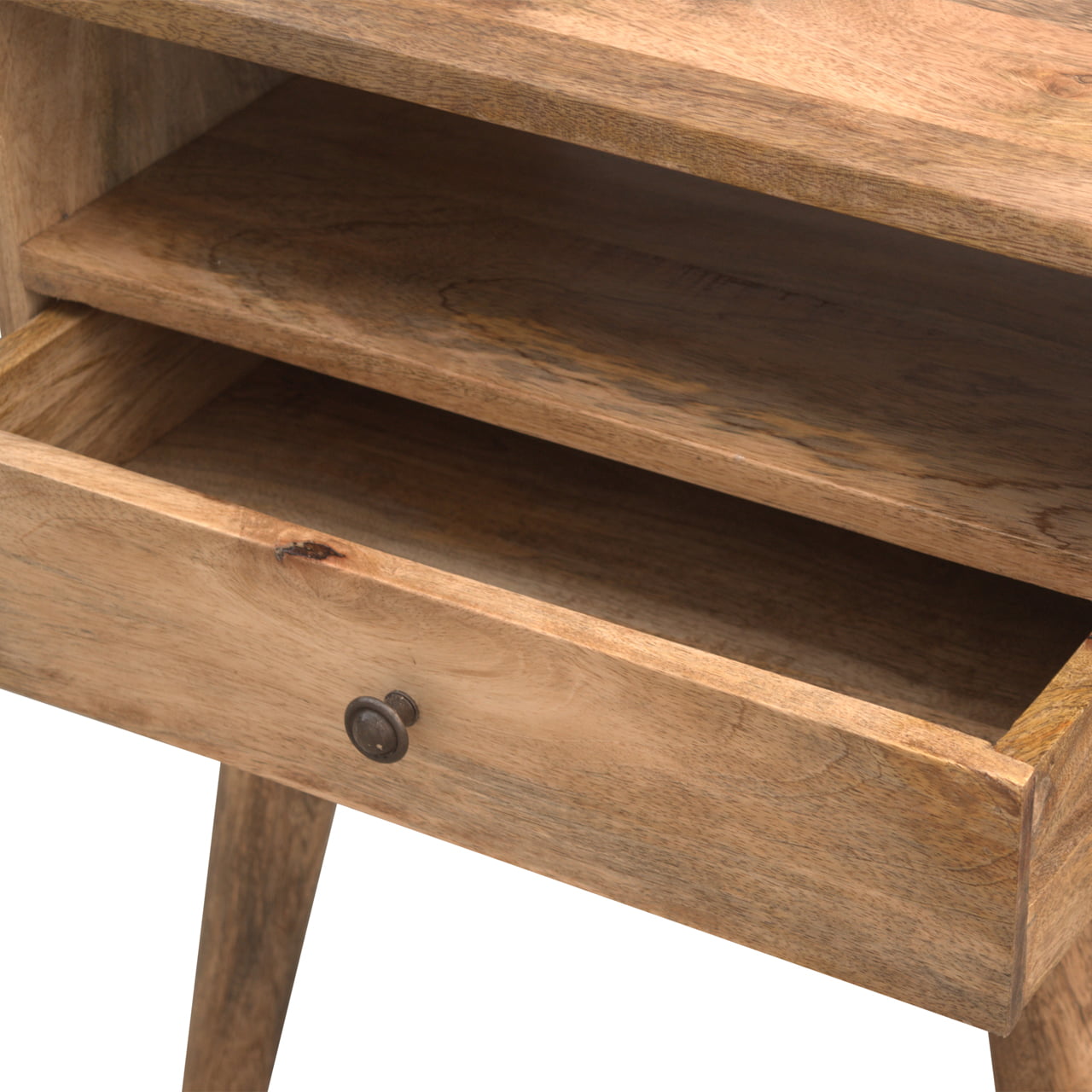 Abbey Modern Bedside Cabinet with Open Slot