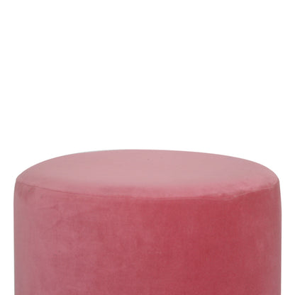 SnugStep Large Pink Footstool with Gold Base