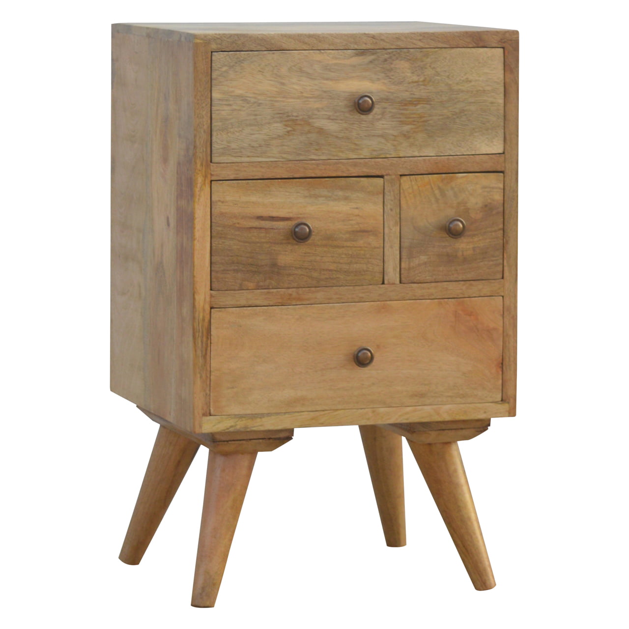 Oxford Nordic Style 4 Drawer Multi Bedside