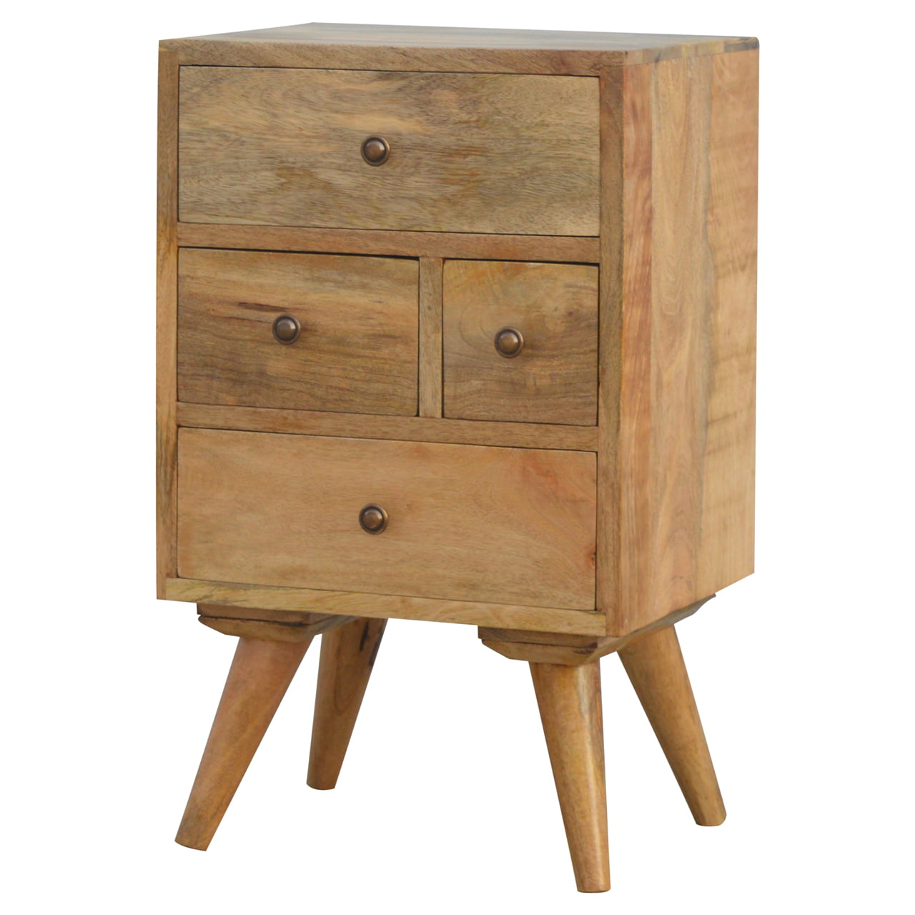 Oxford Nordic Style 4 Drawer Multi Bedside