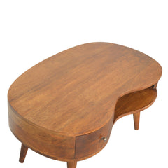 Glam Chestnut Wave Coffee Table - Furniture One Shop