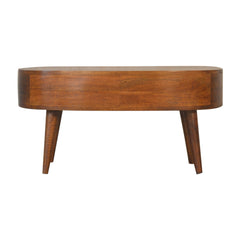 Glam Chestnut Wave Coffee Table - Furniture One Shop