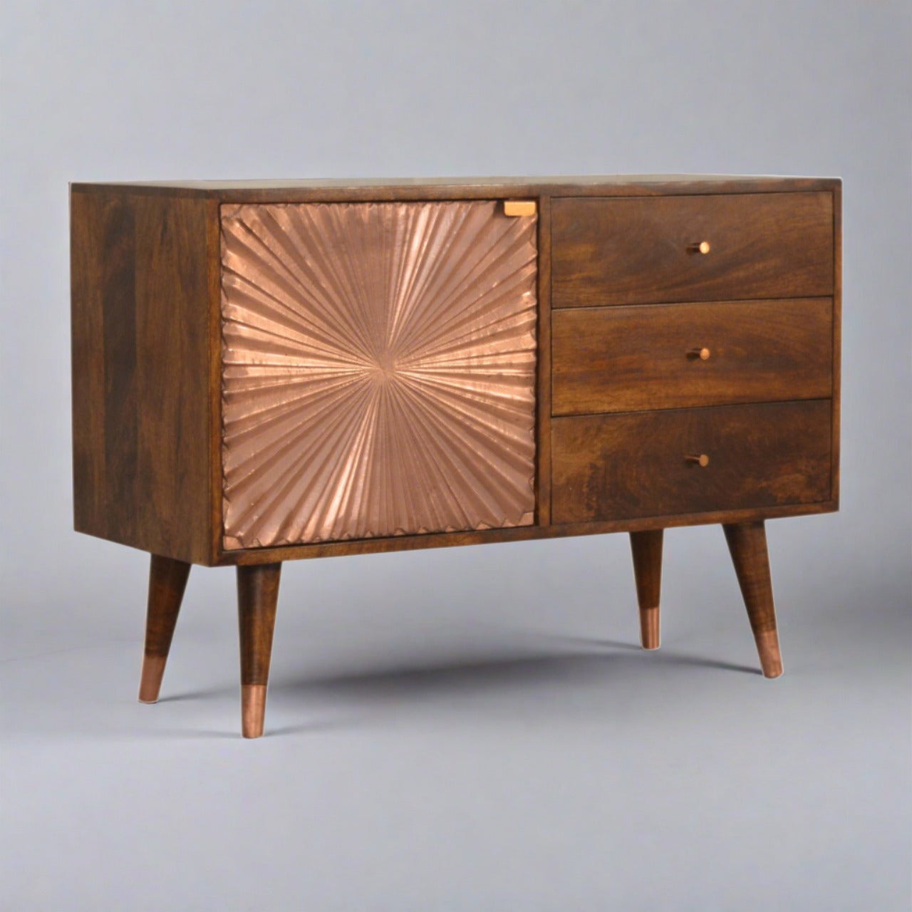 Designer Hutch Manila Copper Sideboard