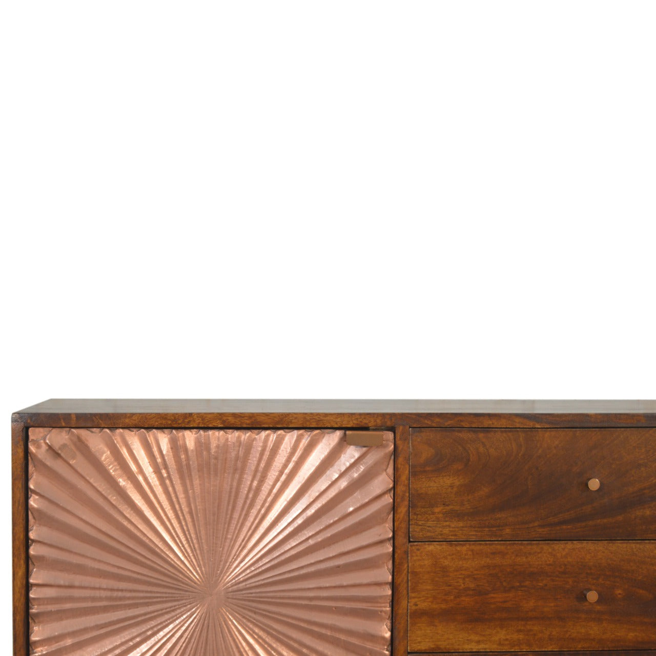 Designer Hutch Manila Copper Sideboard