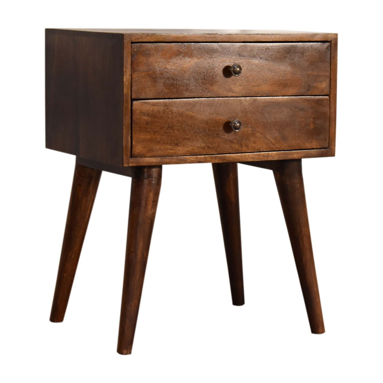 Beak Chestnut Modern Solid Wood Bedside