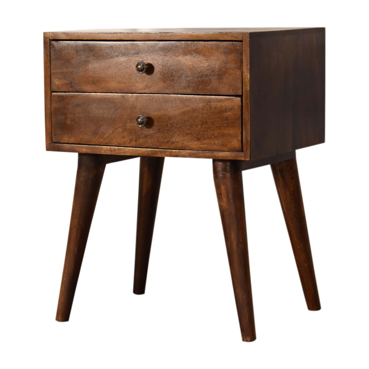 Beak Chestnut Modern Solid Wood Bedside