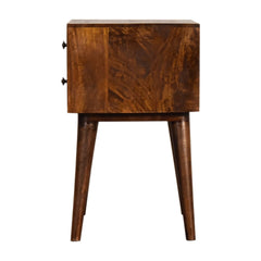 Beak Chestnut Modern Solid Wood Bedside