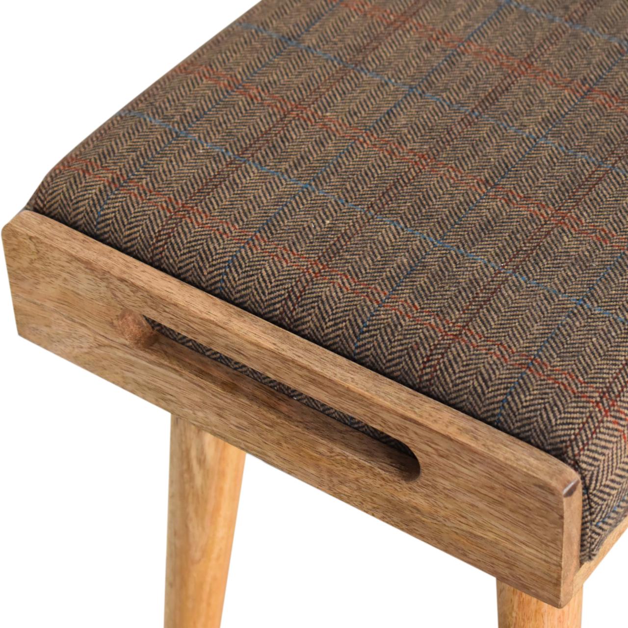 PuffPad Multi Tweed Tray Style Footstool