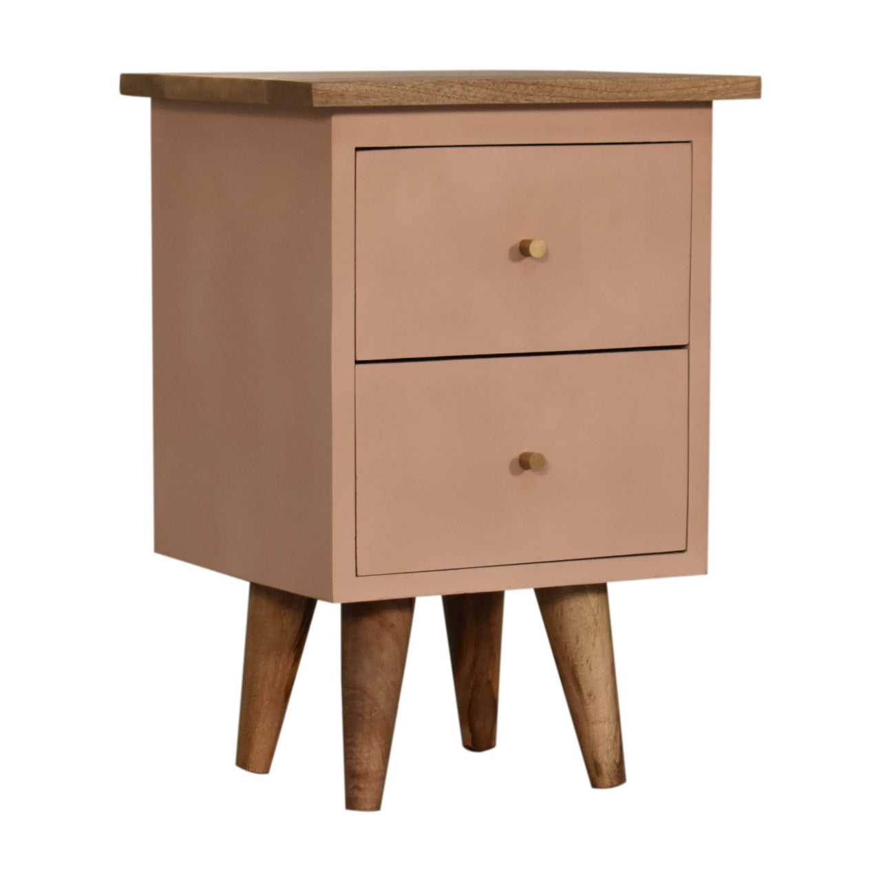 Duke Blush Pink Hand Painted Bedside