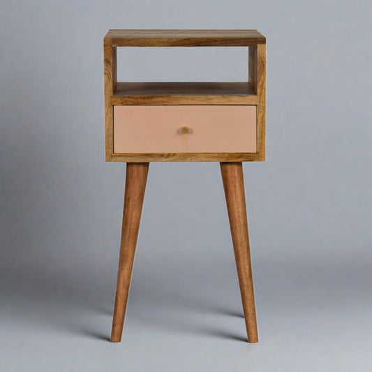 Brook Mini Blush Hand Painted Bedside