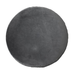 StepSpot Grey Velvet Pleated Footstool