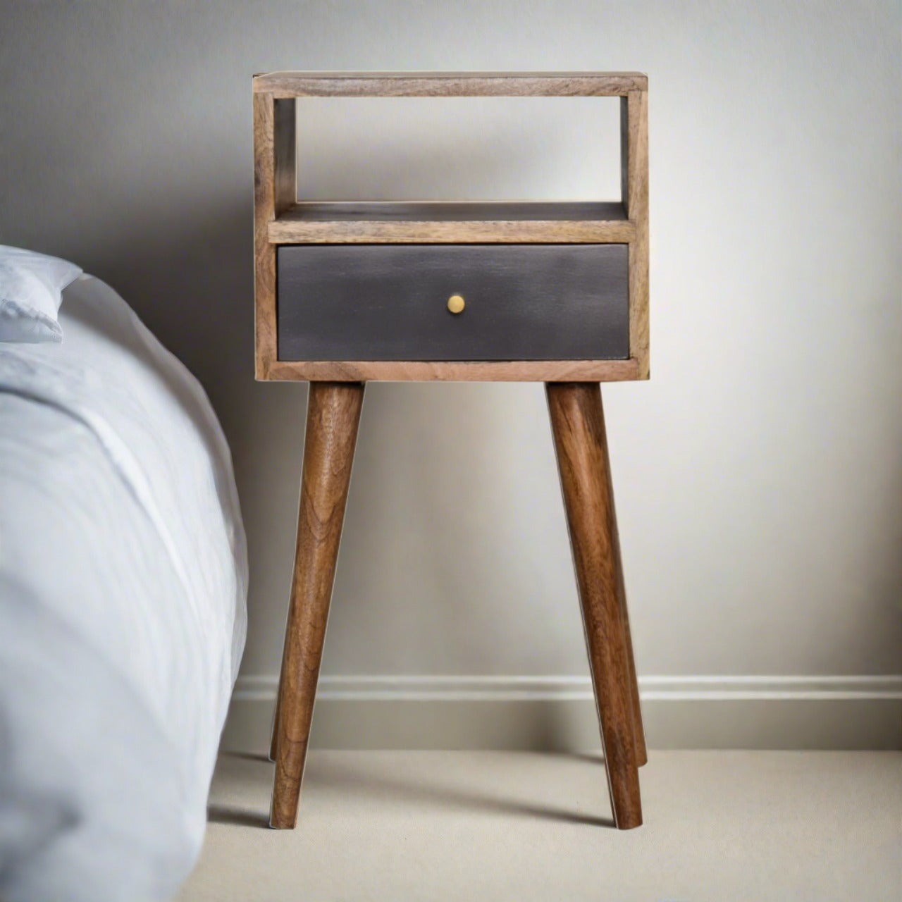 New Bond Mini Slate Painted Bedside