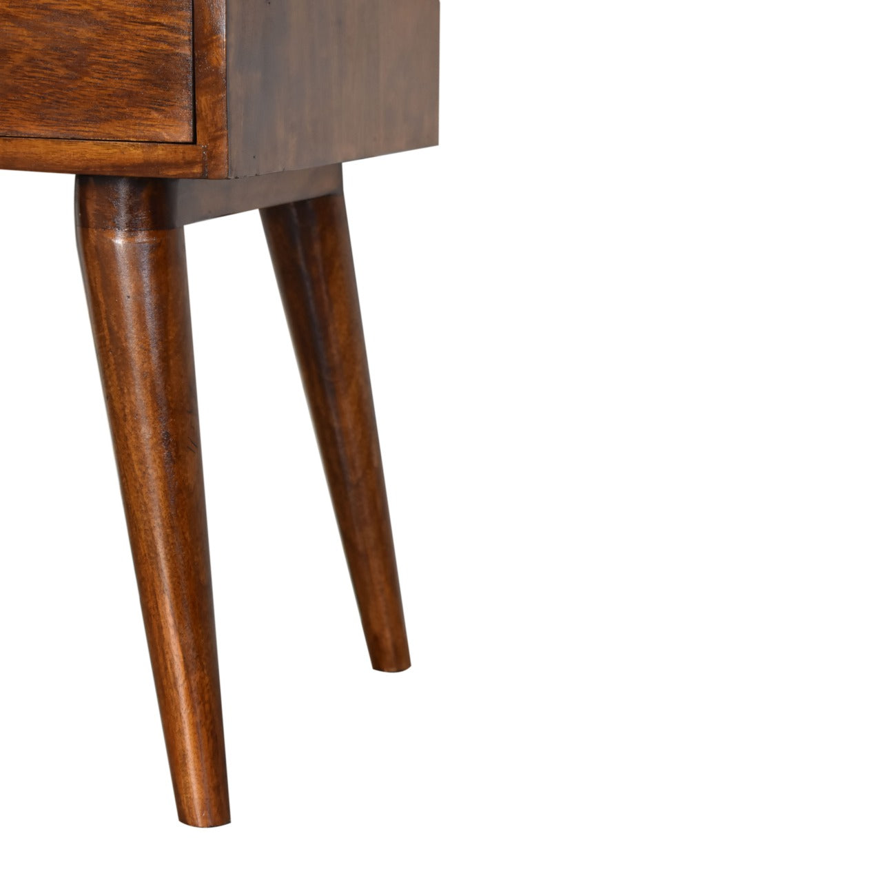 Curzon Modern Chestnut Solid Wood Bedside