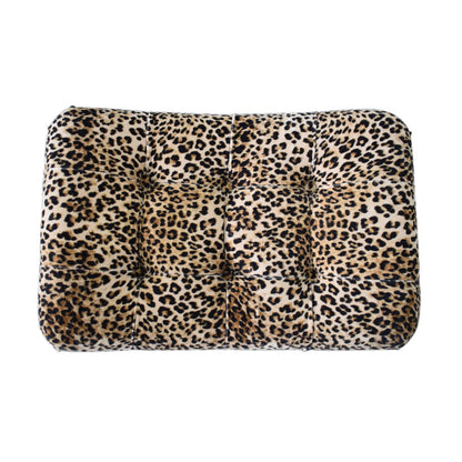 Savor Stool Leopard Print Curved Bench