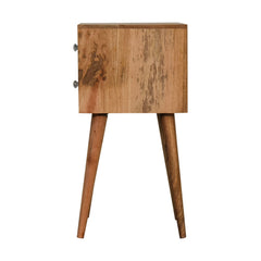 Dover Mini Bone Inlay 2 Drawer Bedside - Furniture One Shop