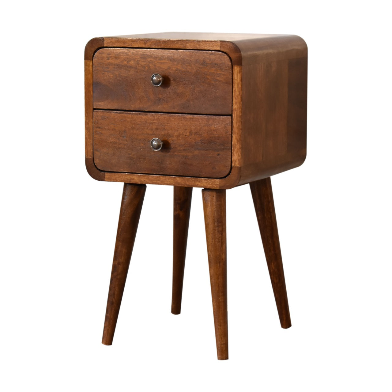 Shepherd Mini Chestnut Curved Bedside