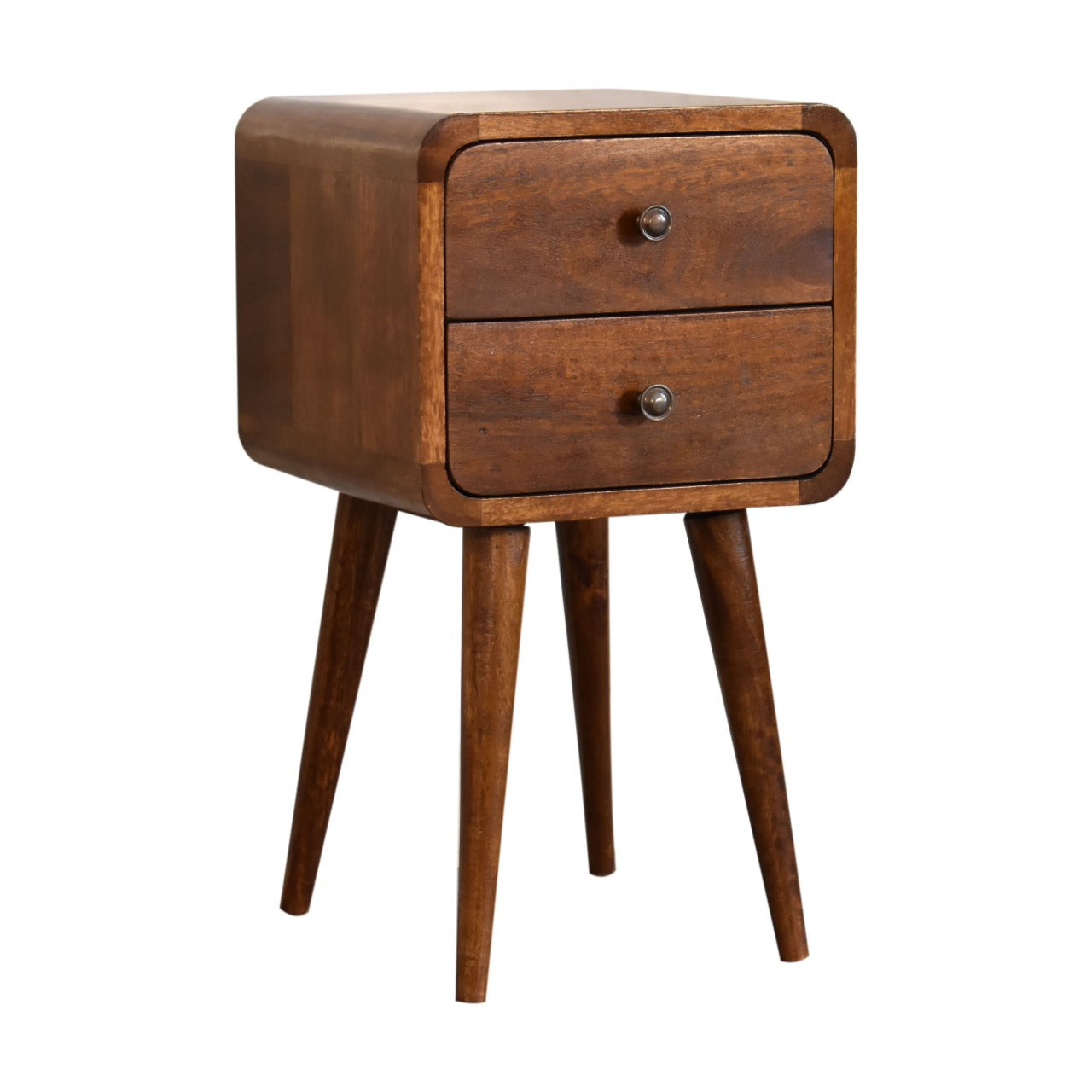 Shepherd Mini Chestnut Curved Bedside