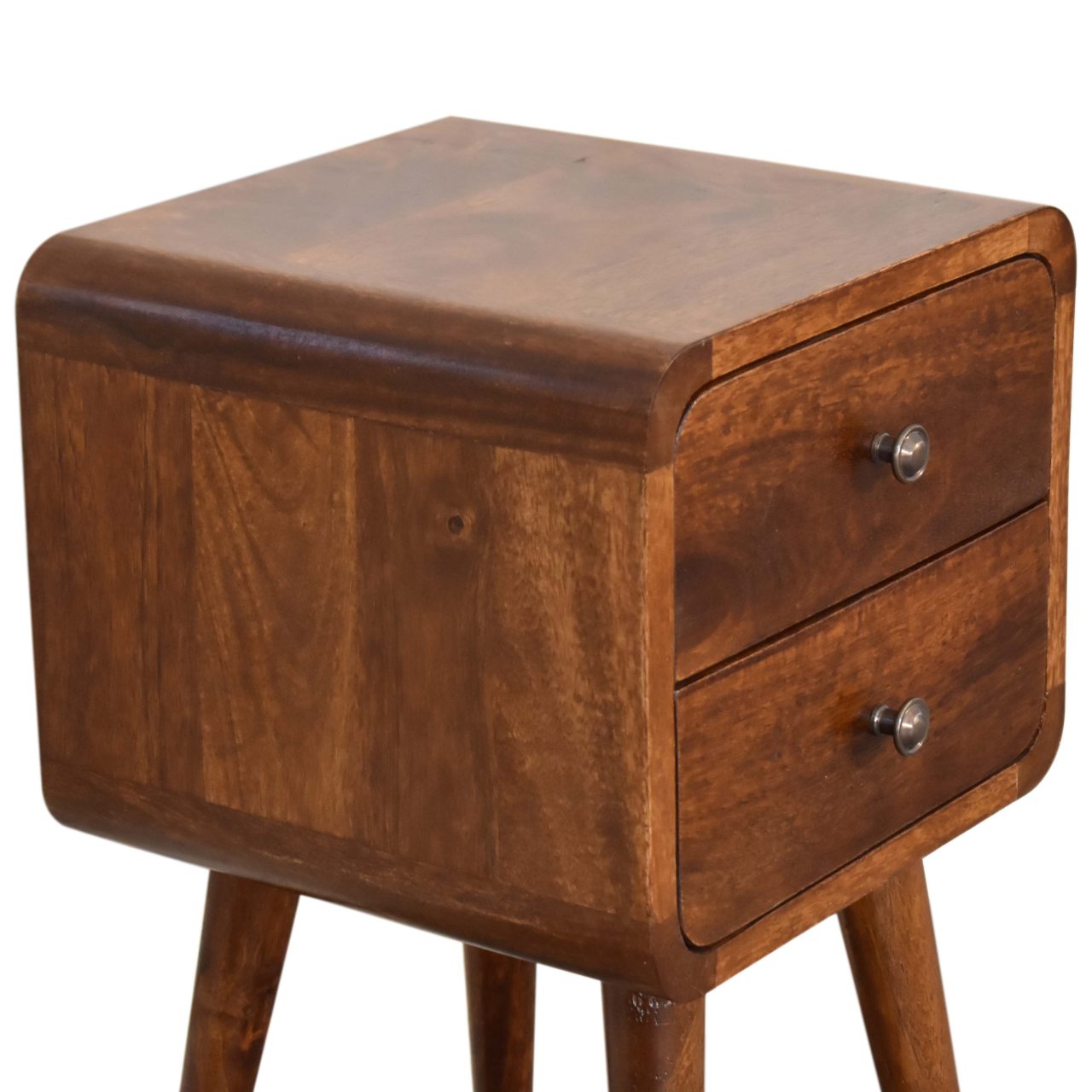 Shepherd Mini Chestnut Curved Bedside