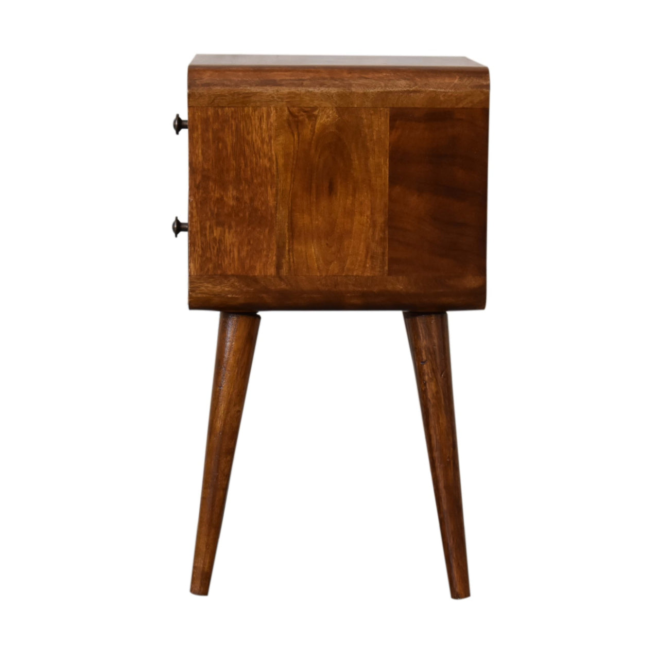 Shepherd Mini Chestnut Curved Bedside