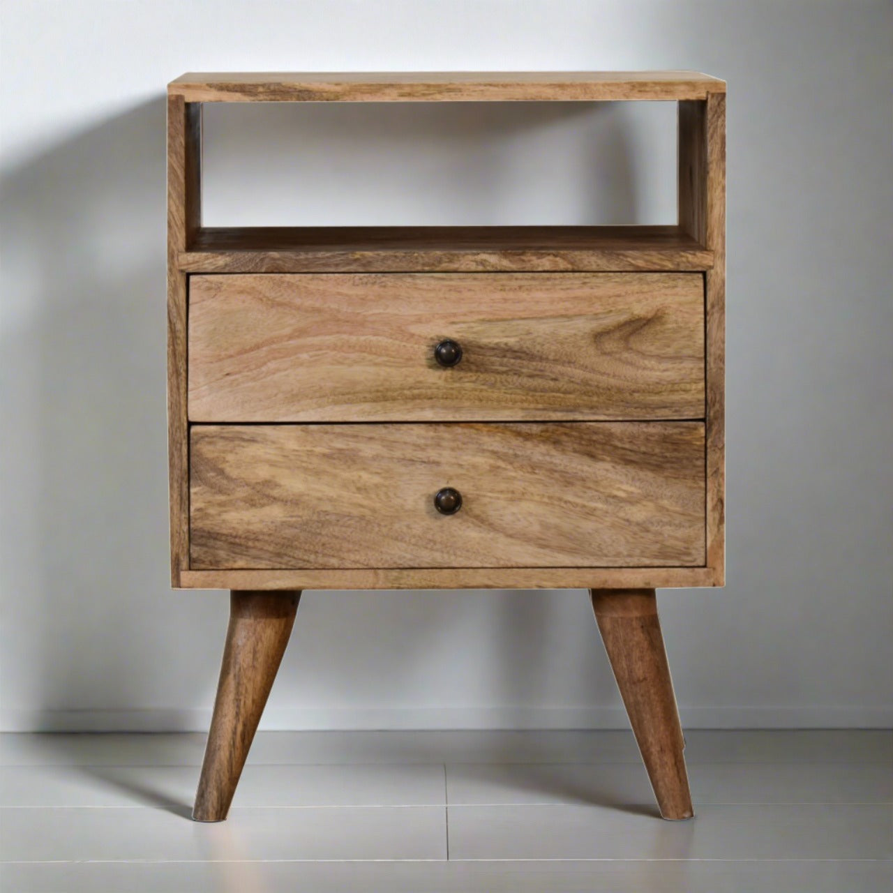 Long Classic Oak-ish Bedside