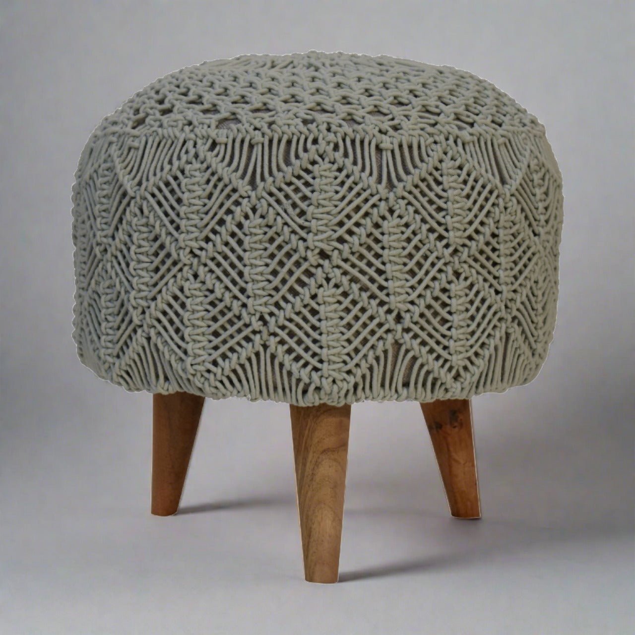 MiniMuse Crotchet Sea Green Footstool