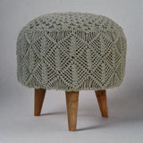 MiniMuse Crotchet Sea Green Footstool