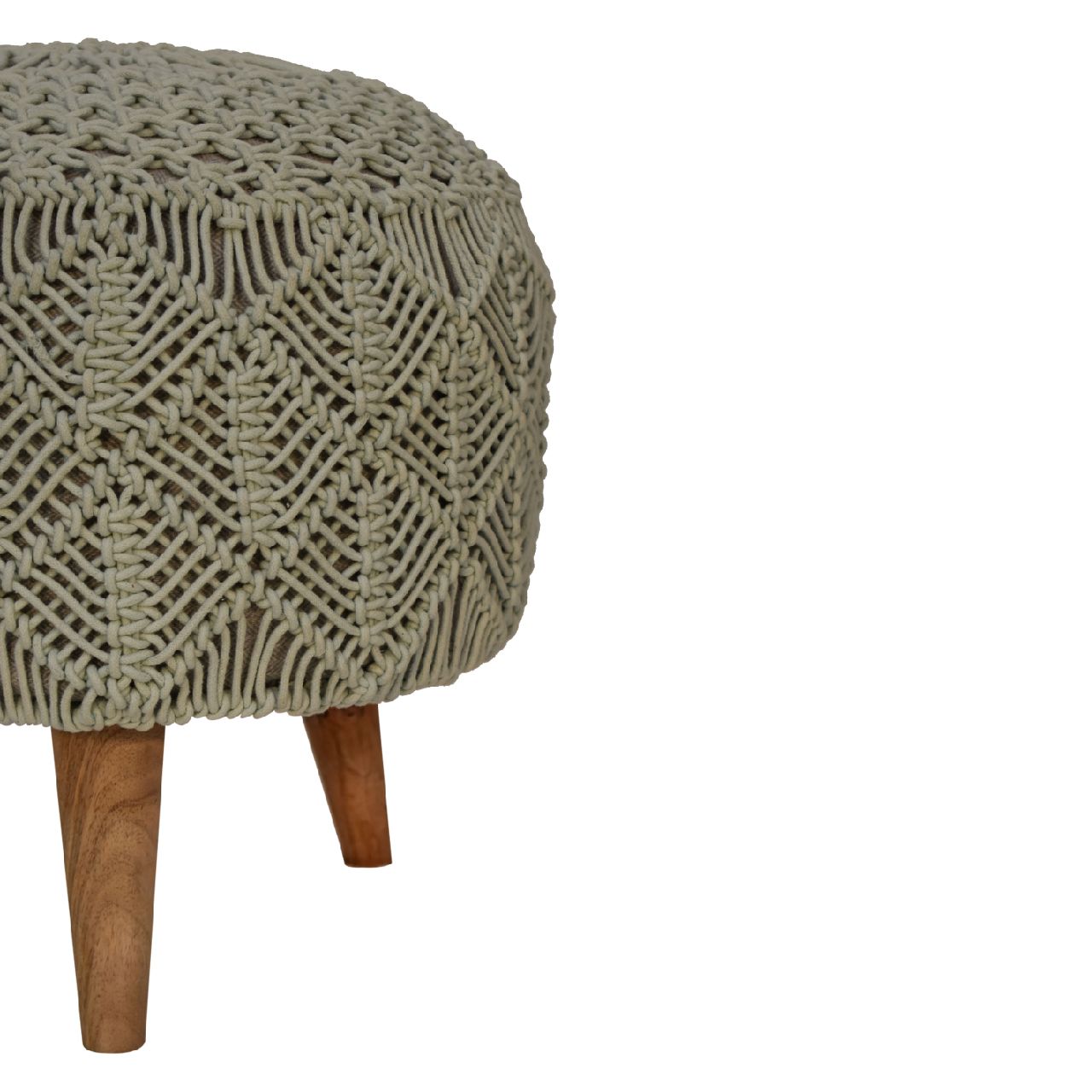 MiniMuse Crotchet Sea Green Footstool