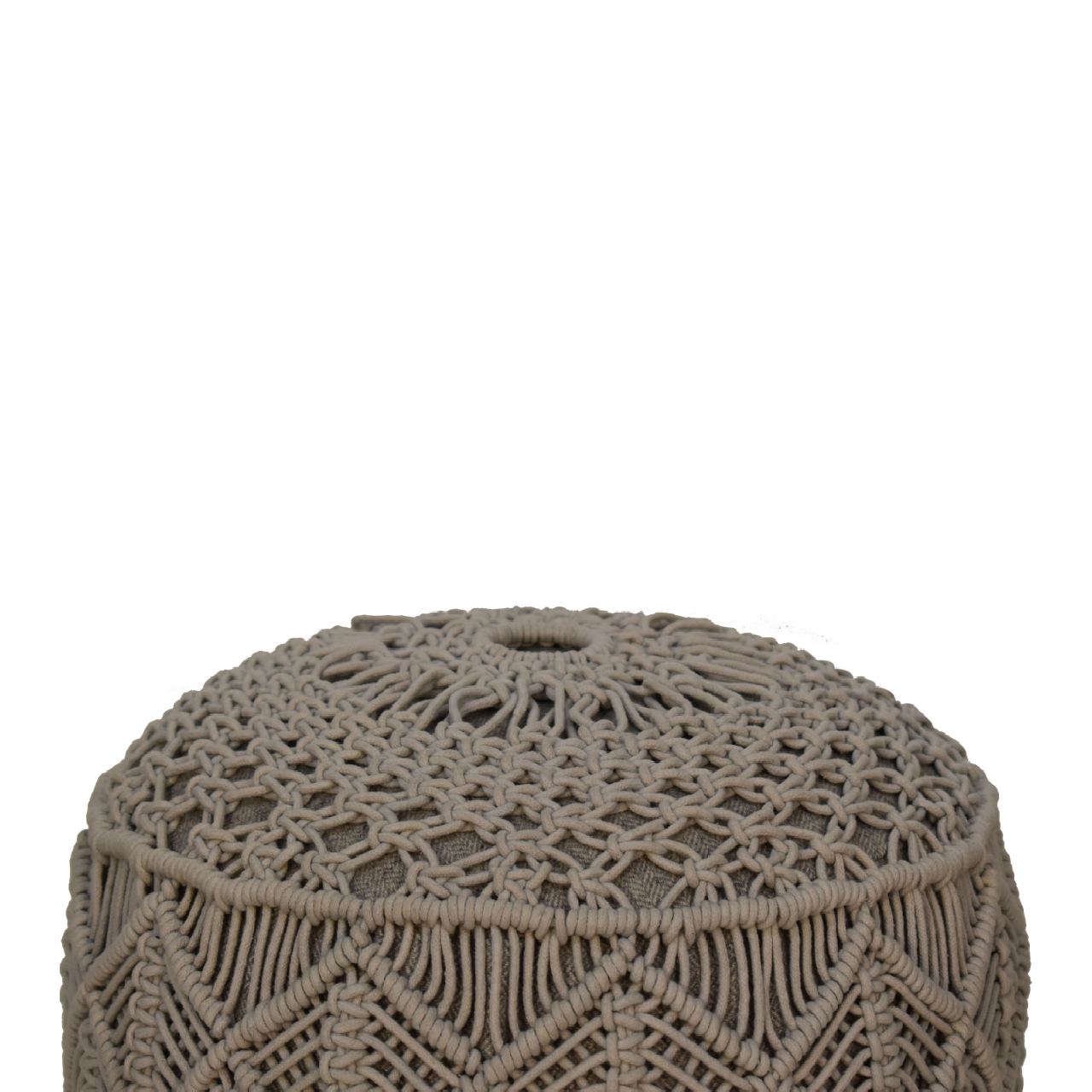 CozyCube Crotchet Grey Footstool