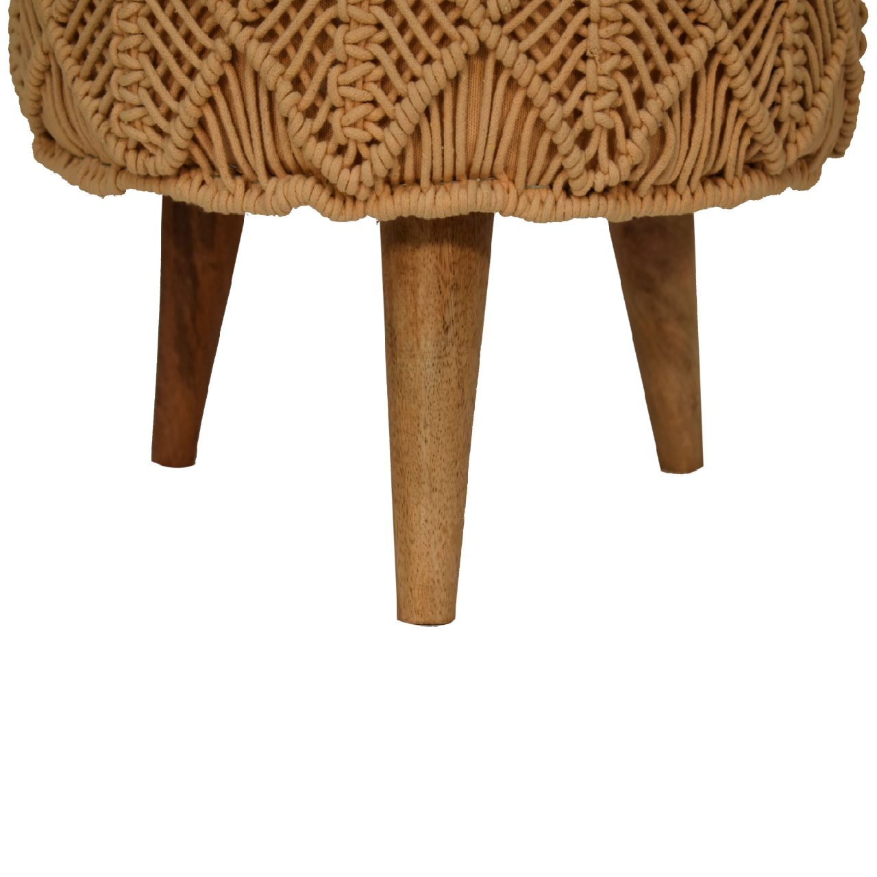 RestRelief Crotchet Mustard Footstool