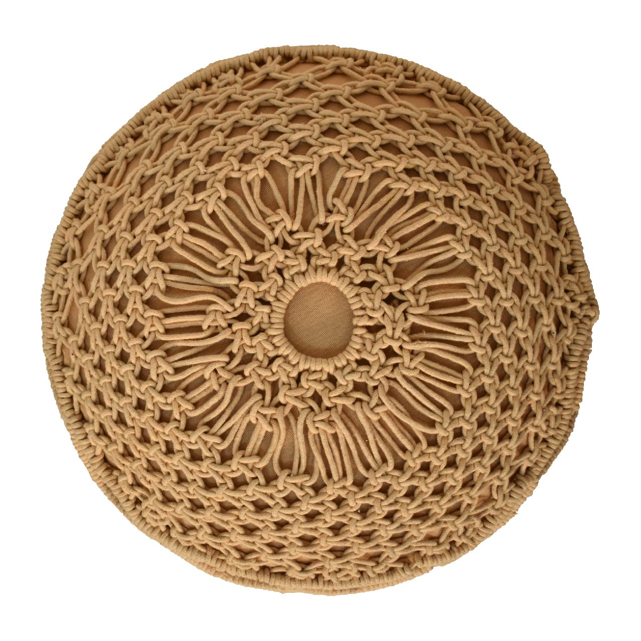 RestRelief Crotchet Mustard Footstool