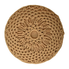 RestRelief Crotchet Mustard Footstool