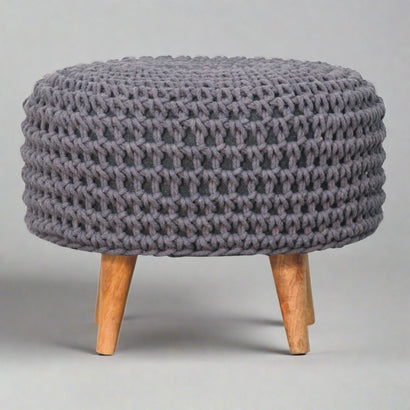 ComfyCrest Keeva Grey Oblong Footstool