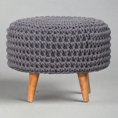 ComfyCrest Keeva Grey Oblong Footstool